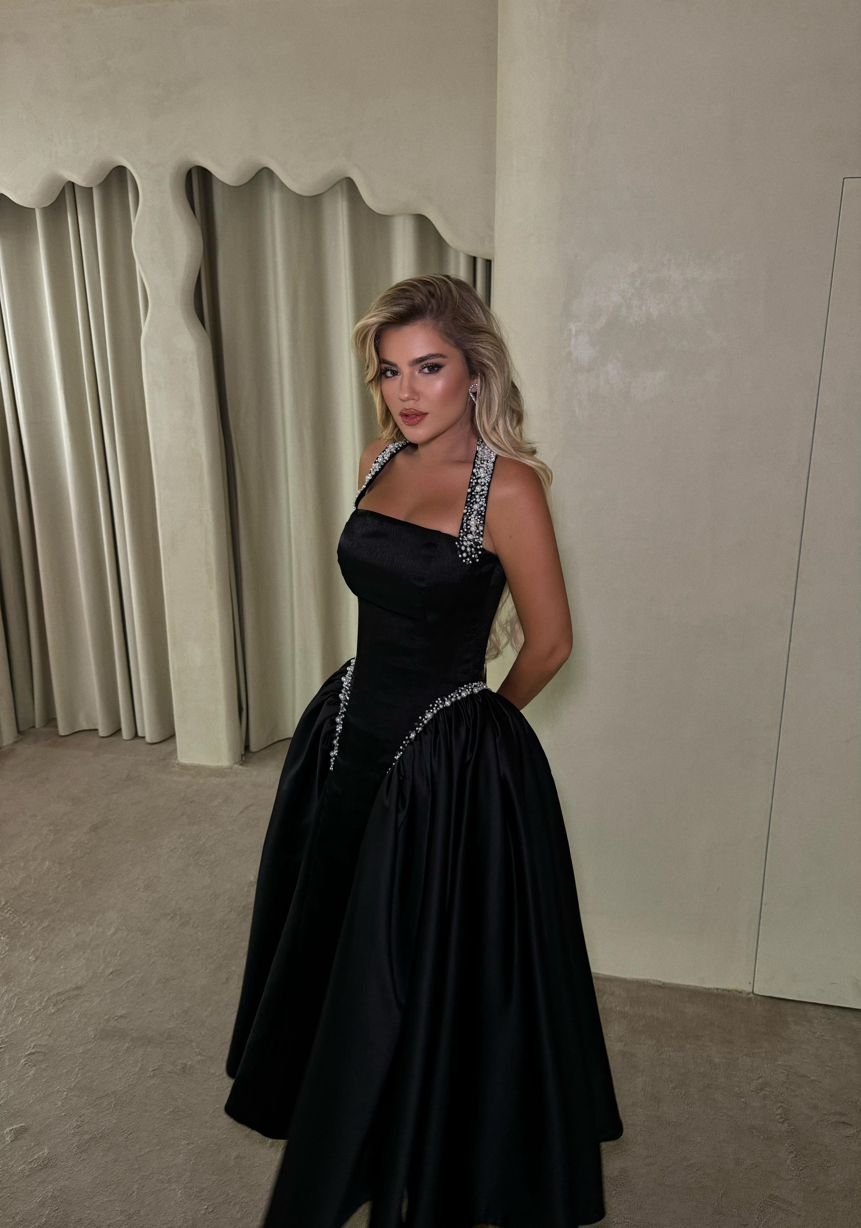 PRINCESS BLACK GOWN