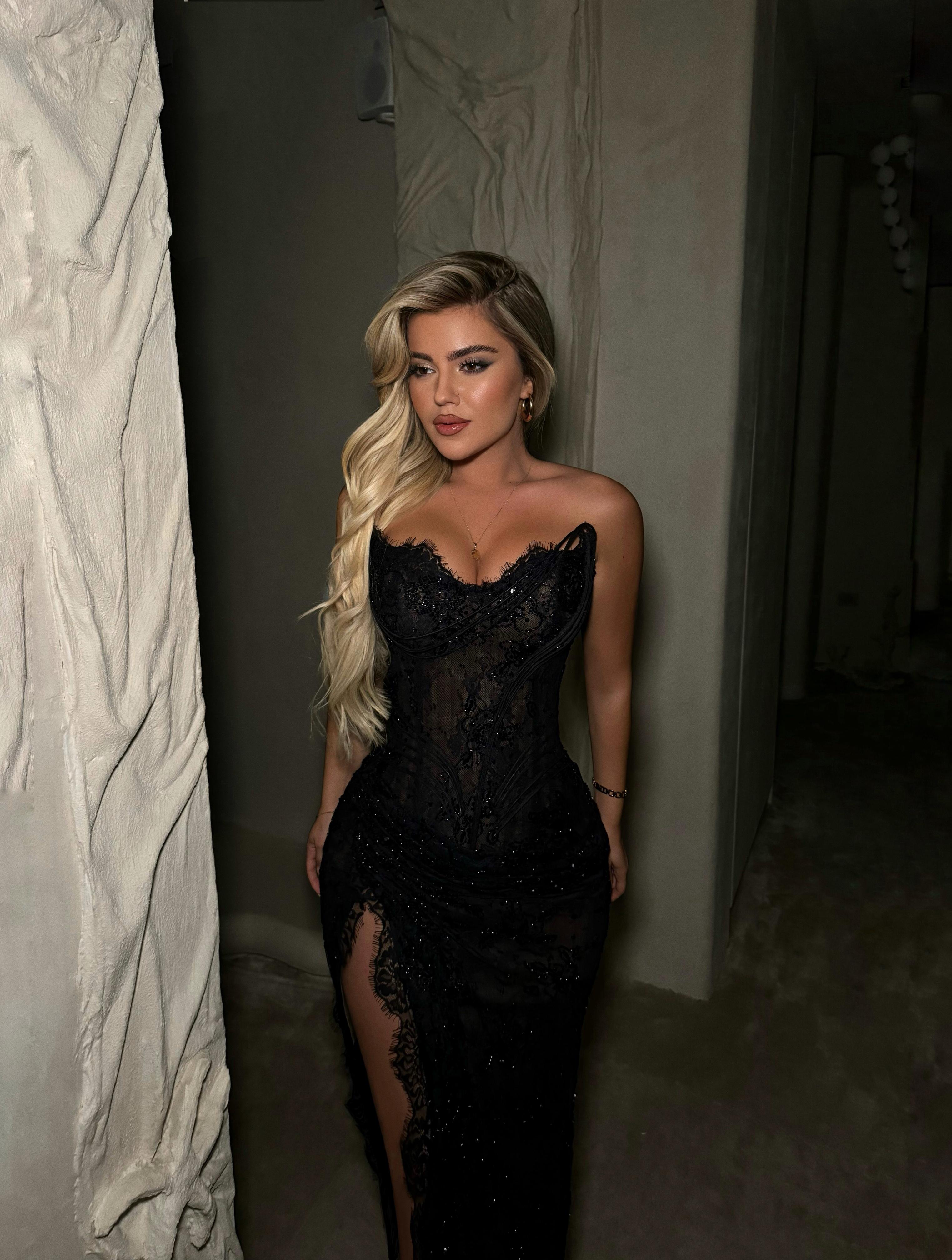 CORSET-STYLE GOWN