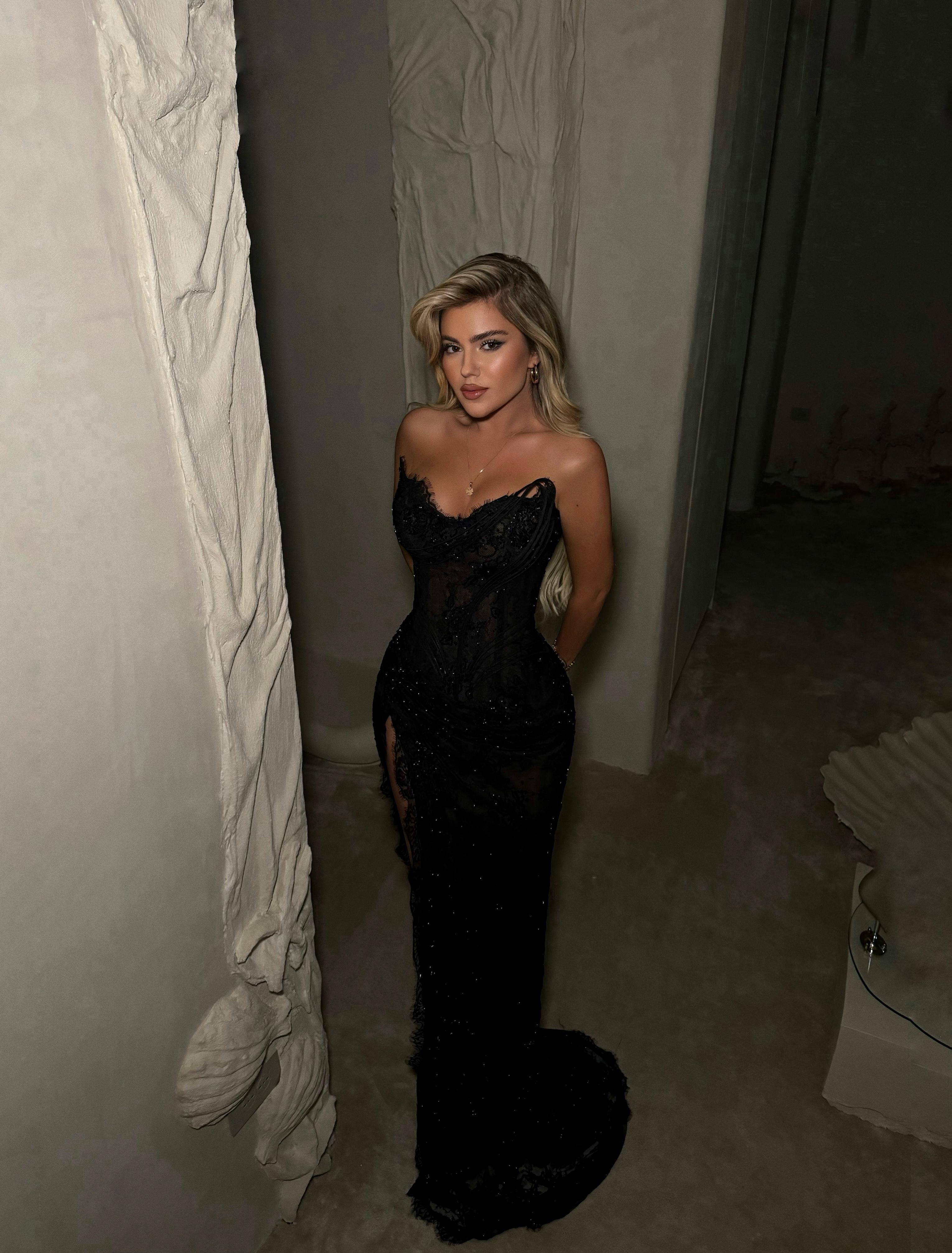 CORSET-STYLE GOWN