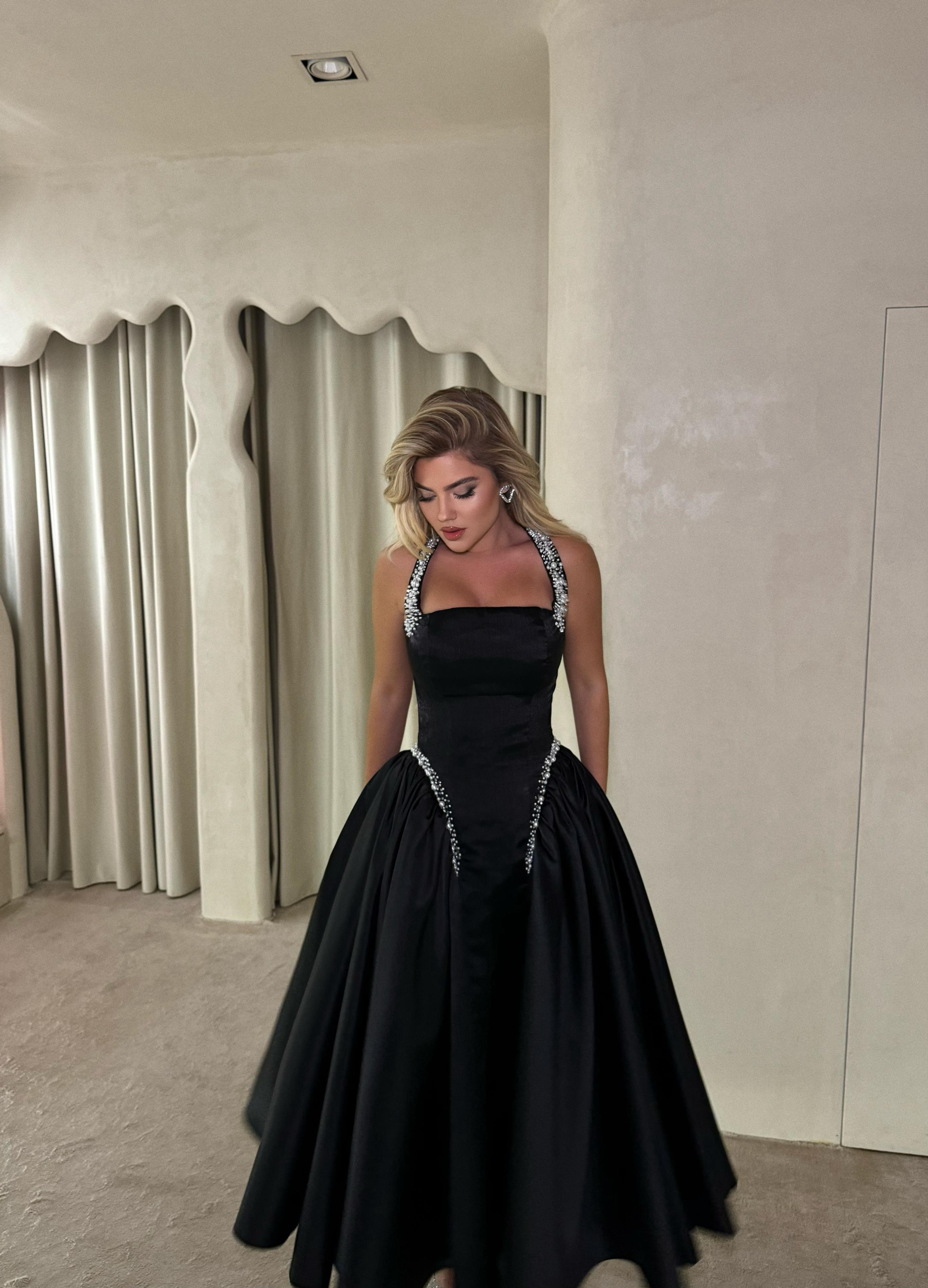 PRINCESS BLACK GOWN