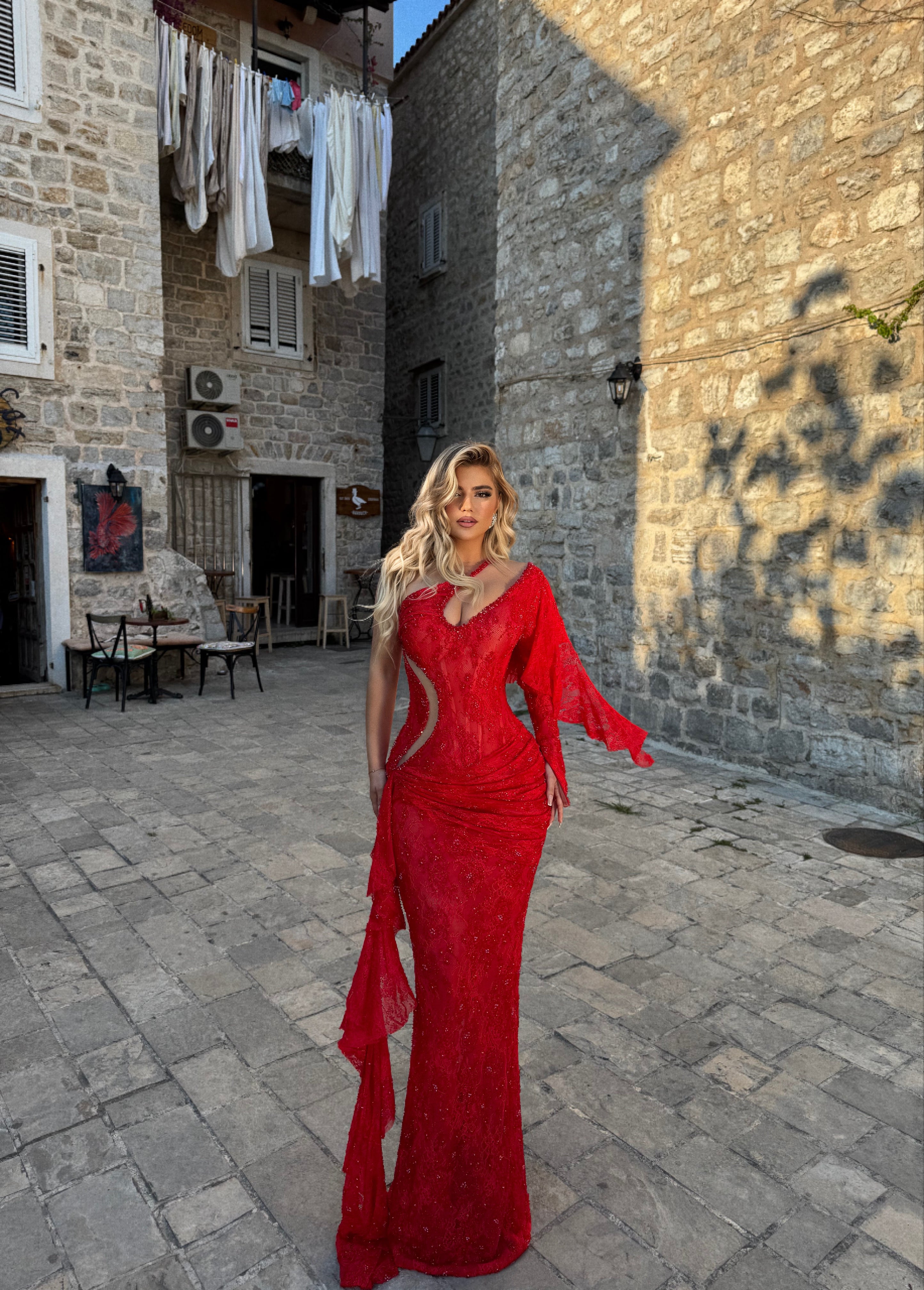 RED FLAME DRESS