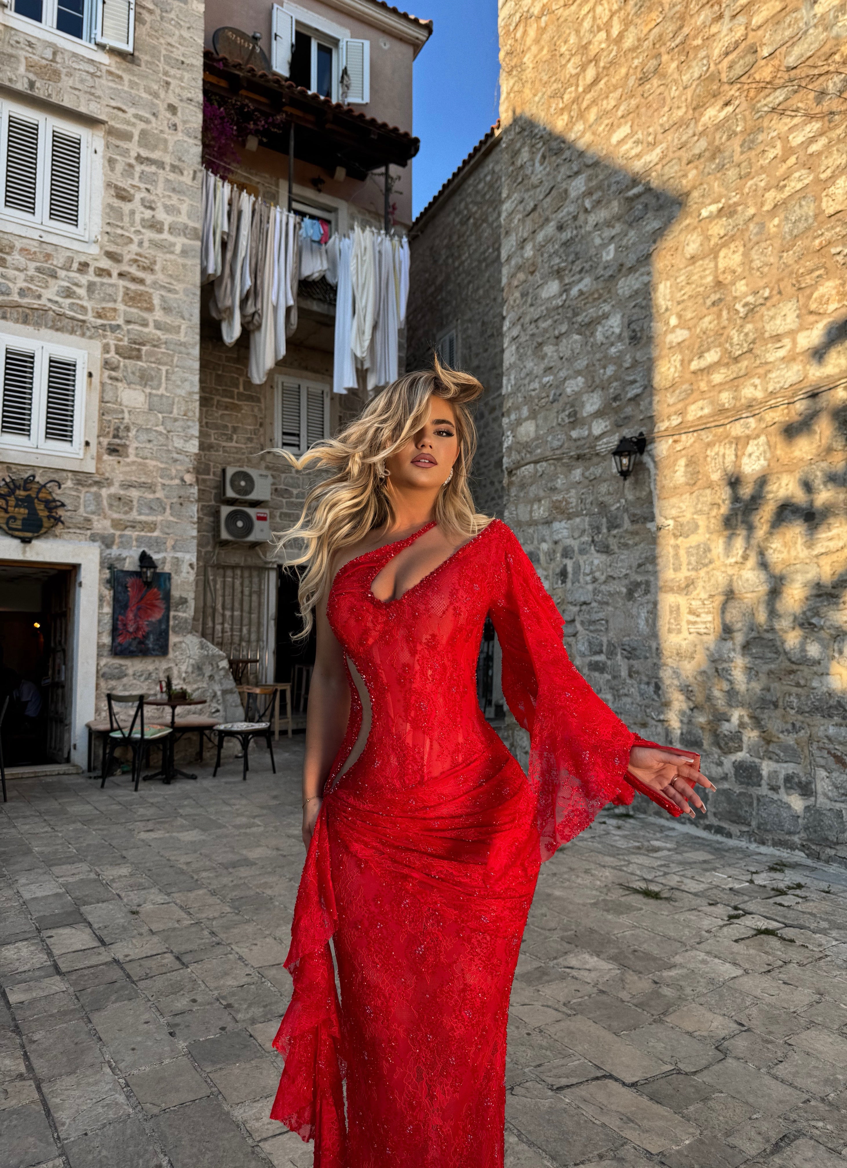 RED FLAME DRESS