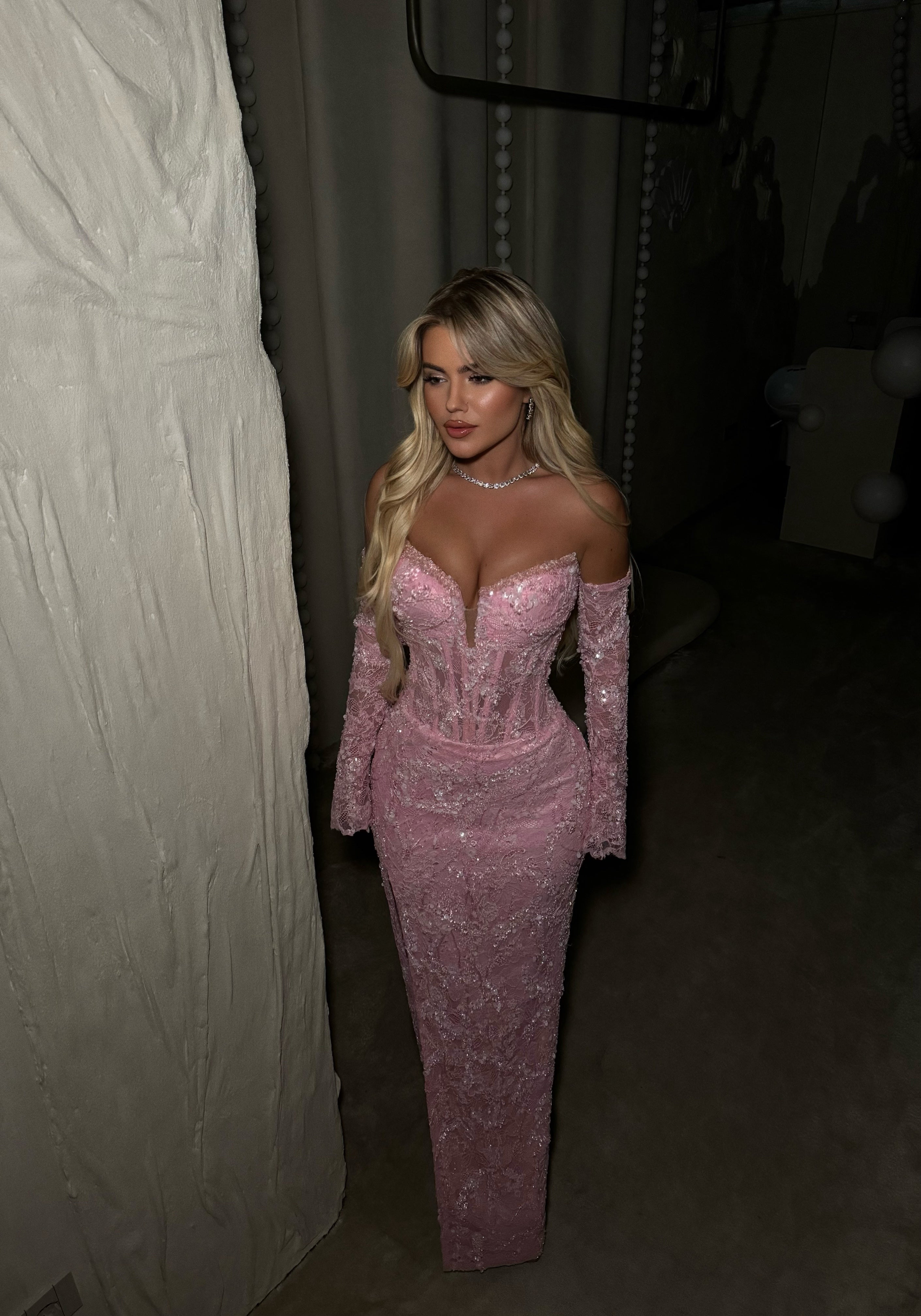 PINK CORSET GOWN