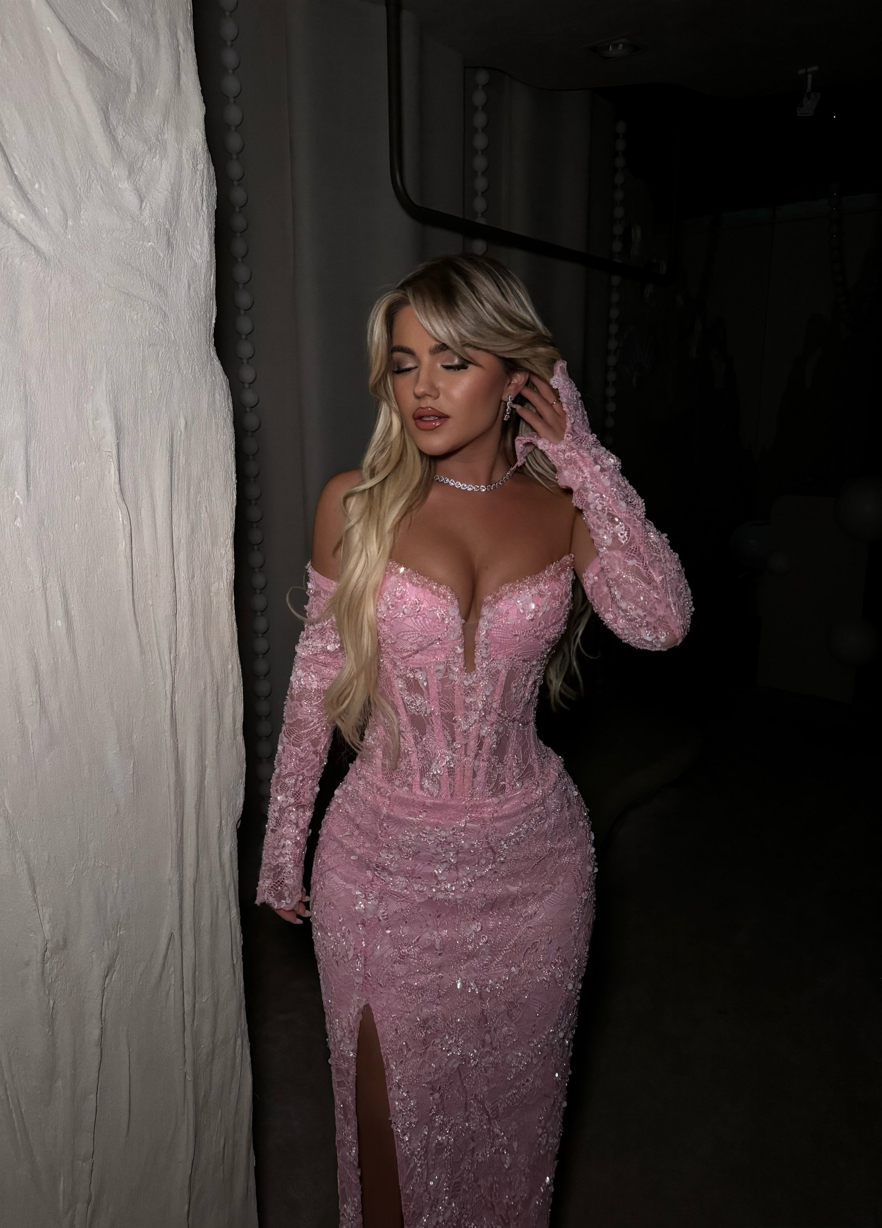 PINK CORSET GOWN
