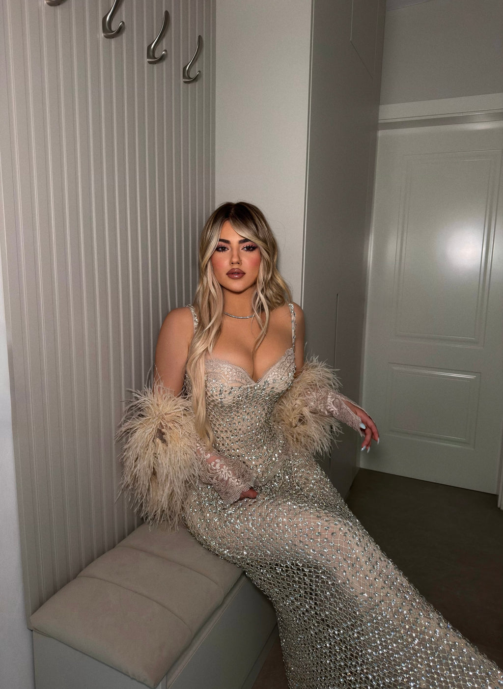 CRYSTAL GLAM CORSET SET