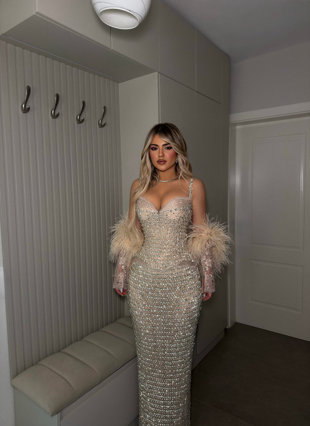 CRYSTAL GLAM CORSET SET