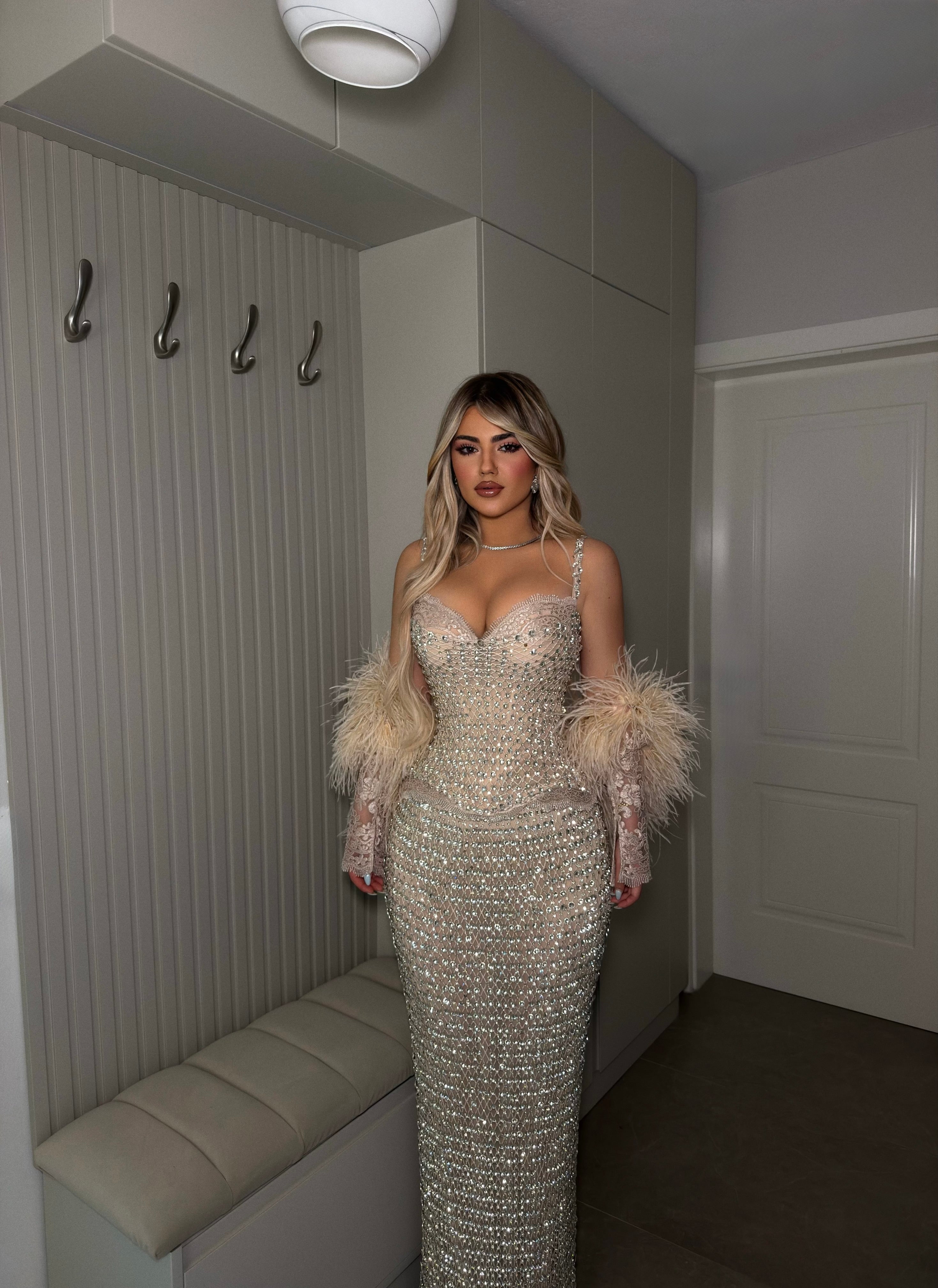CRYSTAL GLAM CORSET SET