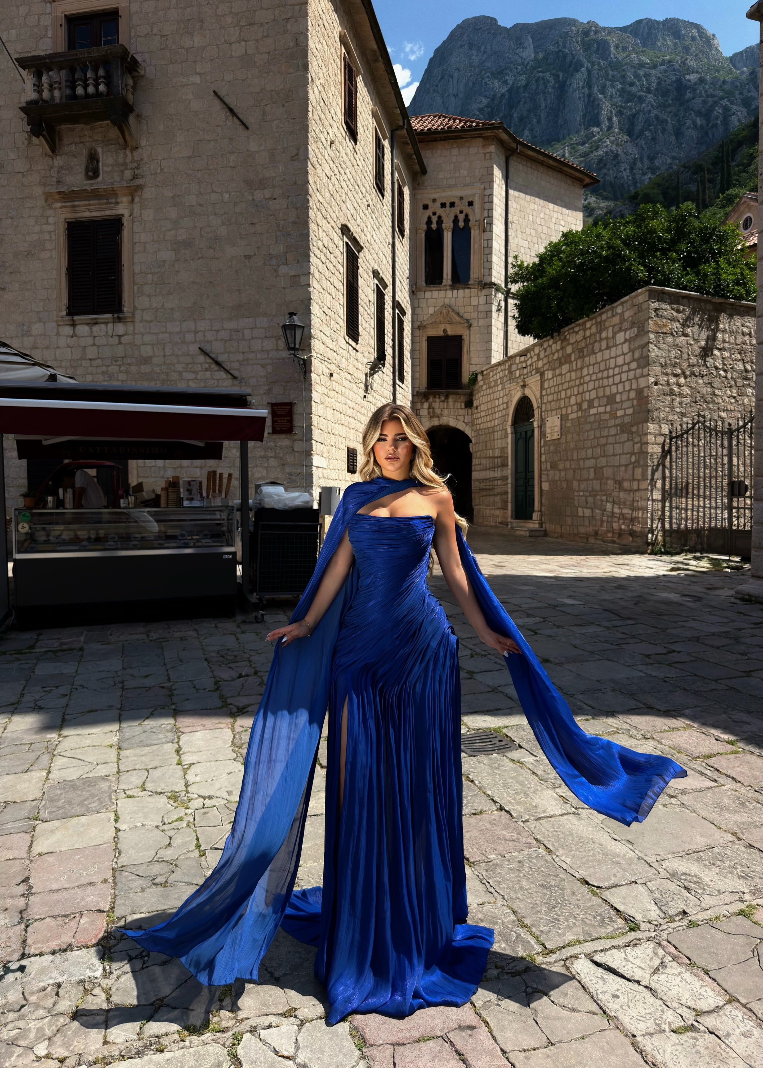 ROYAL BLUE GODDESS DRESS