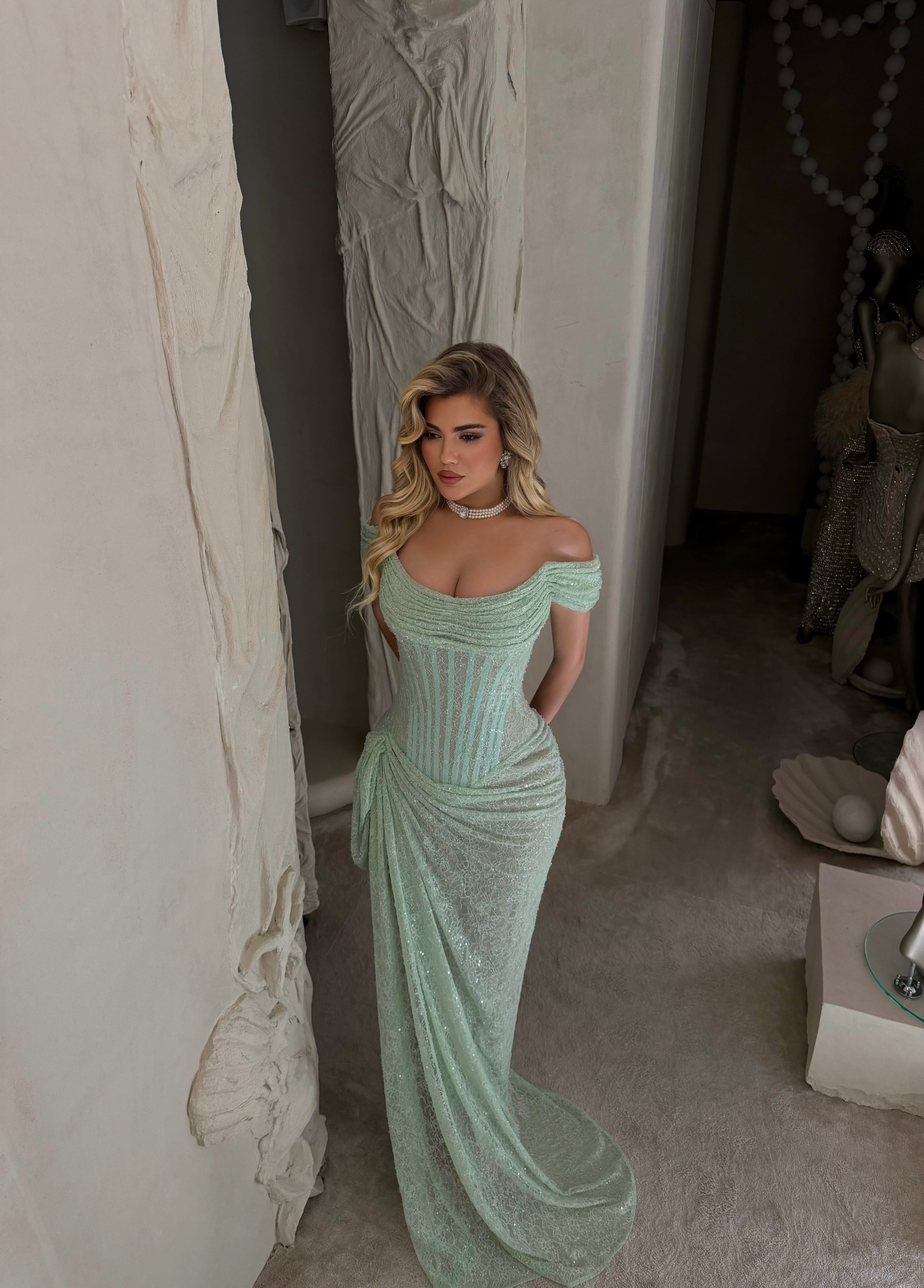 EMERALD ELEGANCE GOWN