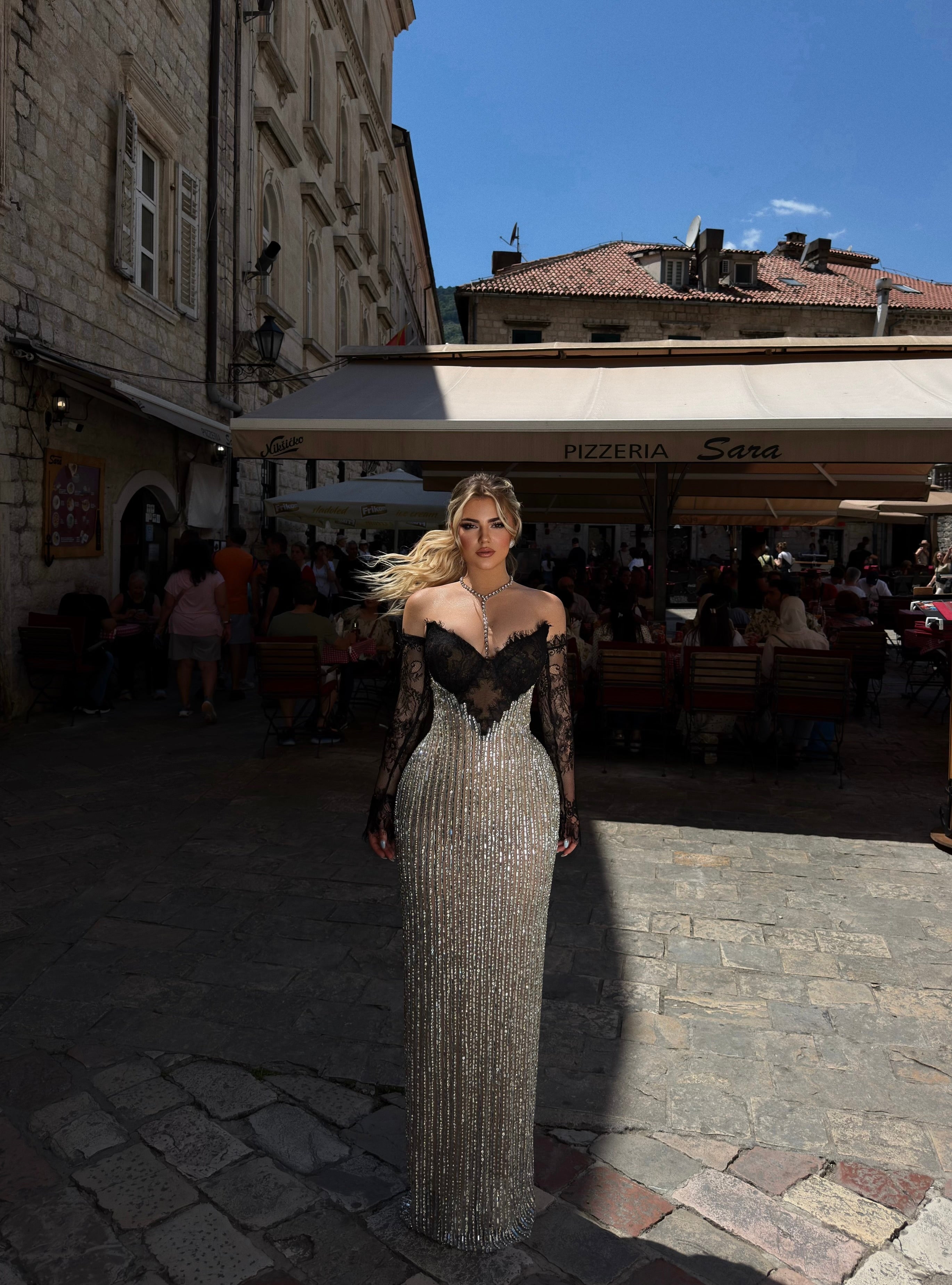 BLACK DIAMOND EVENING GOWN