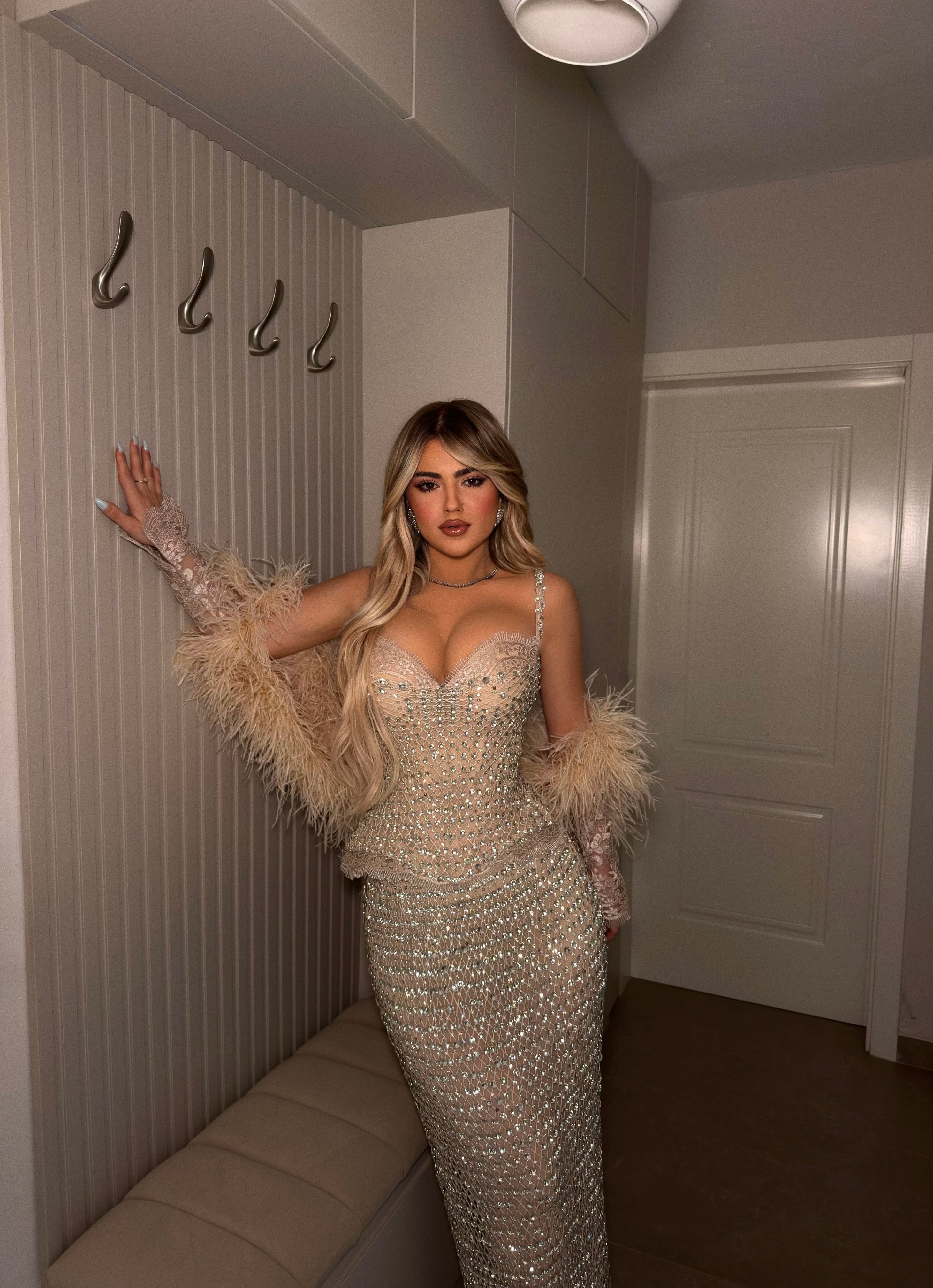 CRYSTAL GLAM CORSET SET