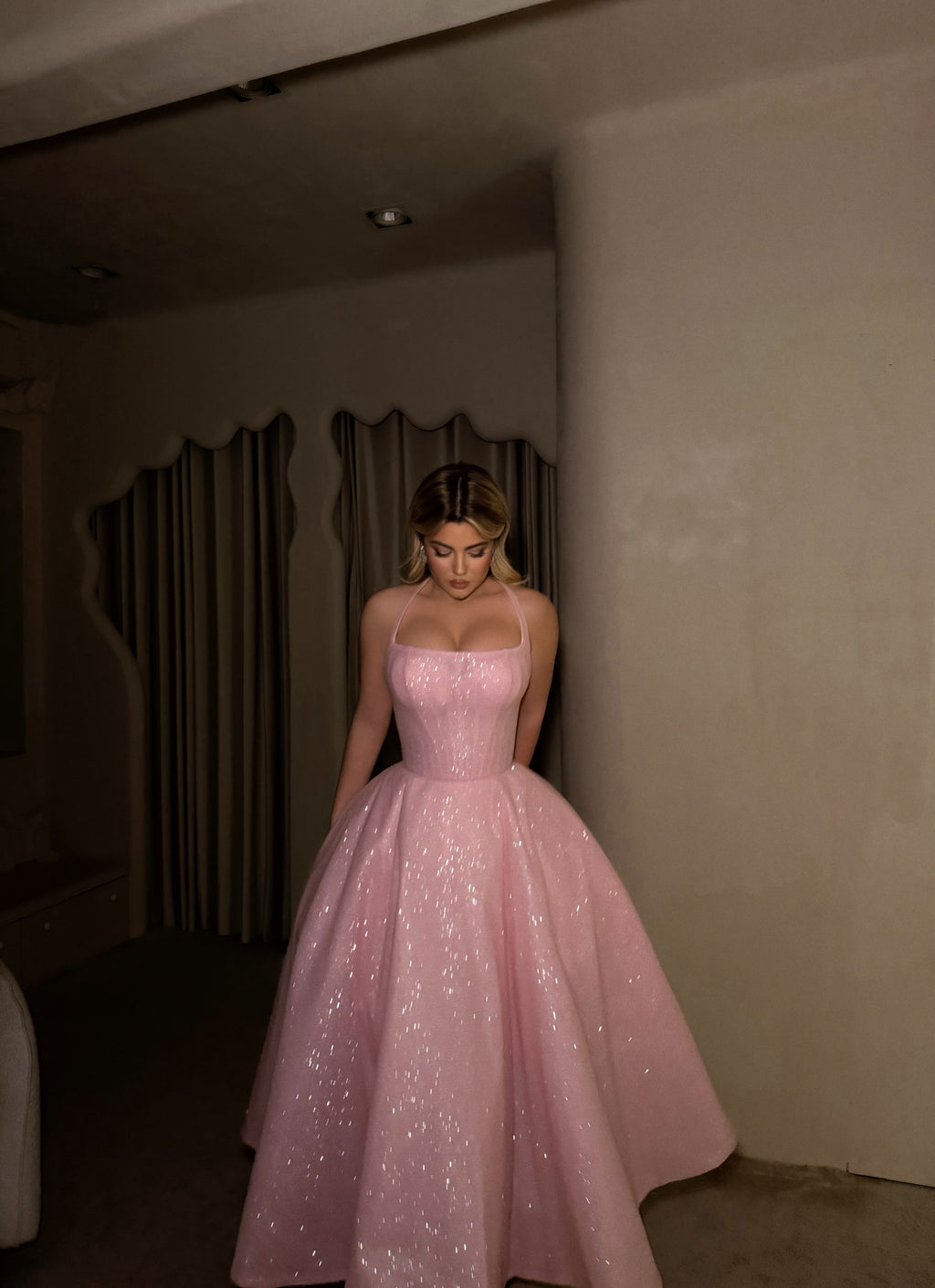 BLUSH SPARKLE PRINCESS GOWN