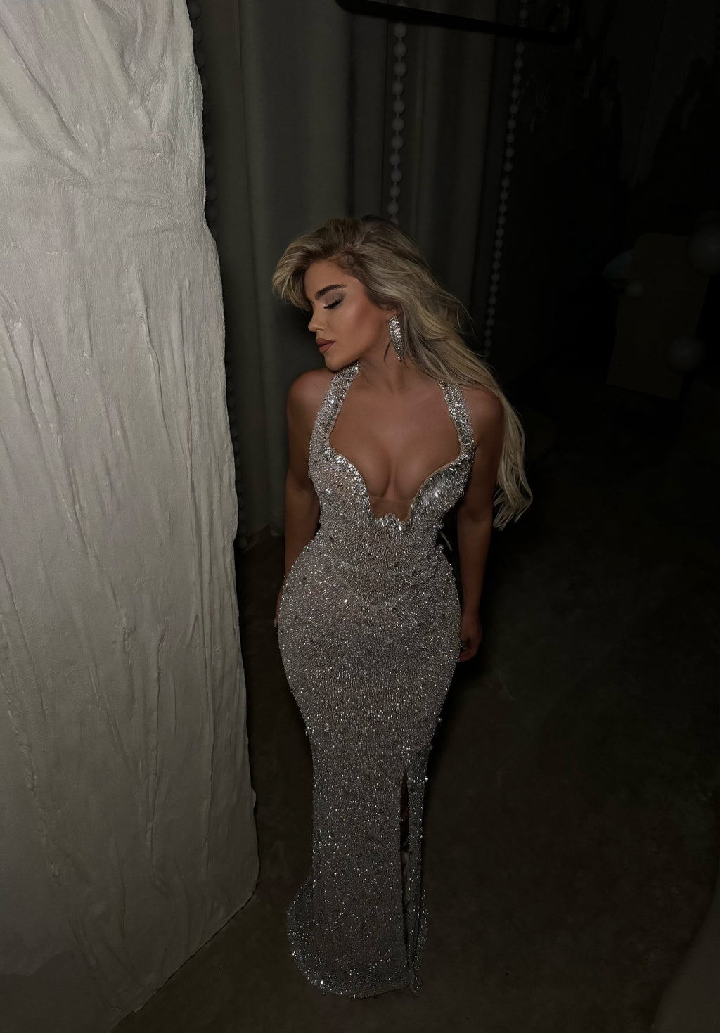 SILVER GLAMOUR DRESS