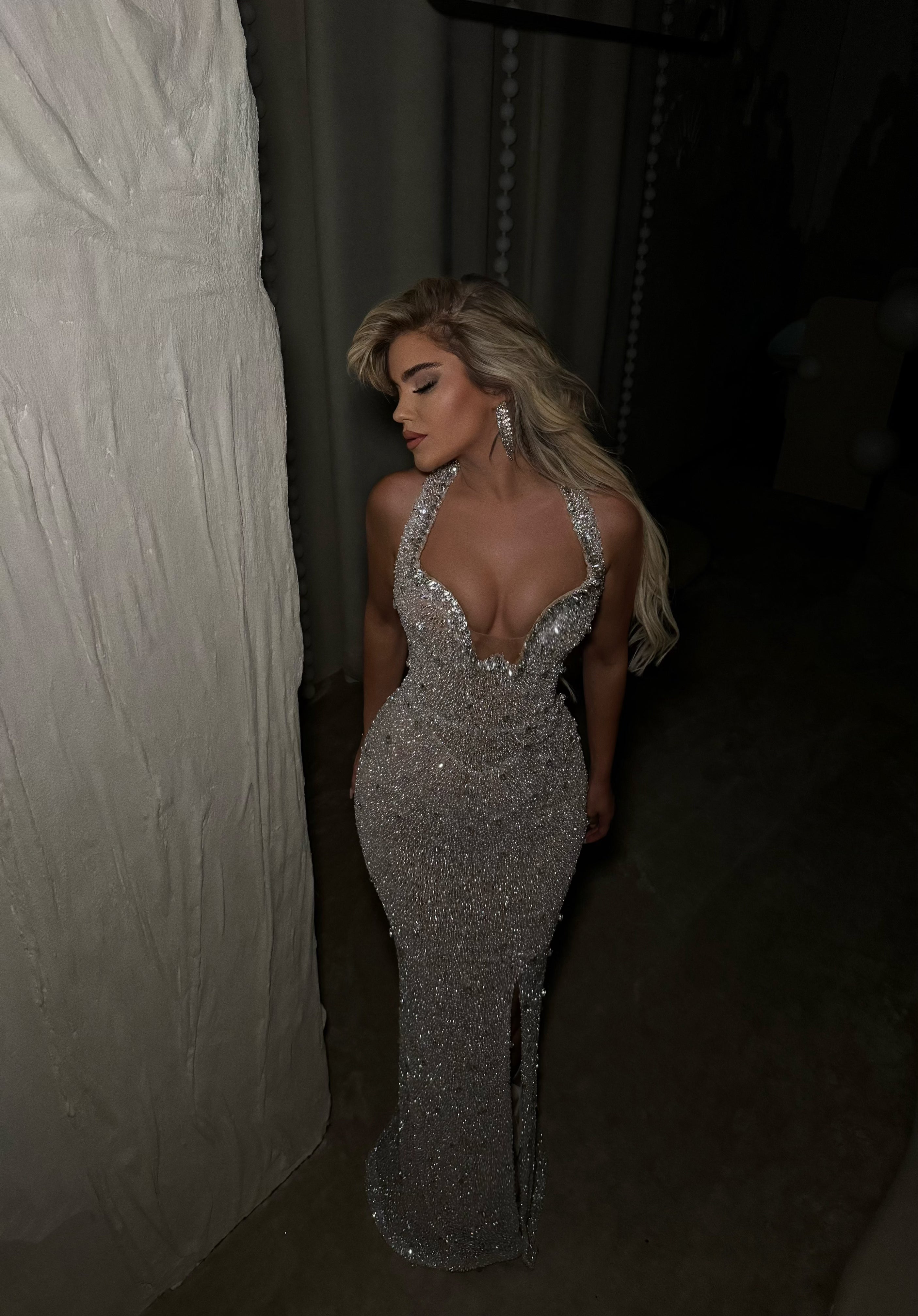SILVER GLAMOUR DRESS
