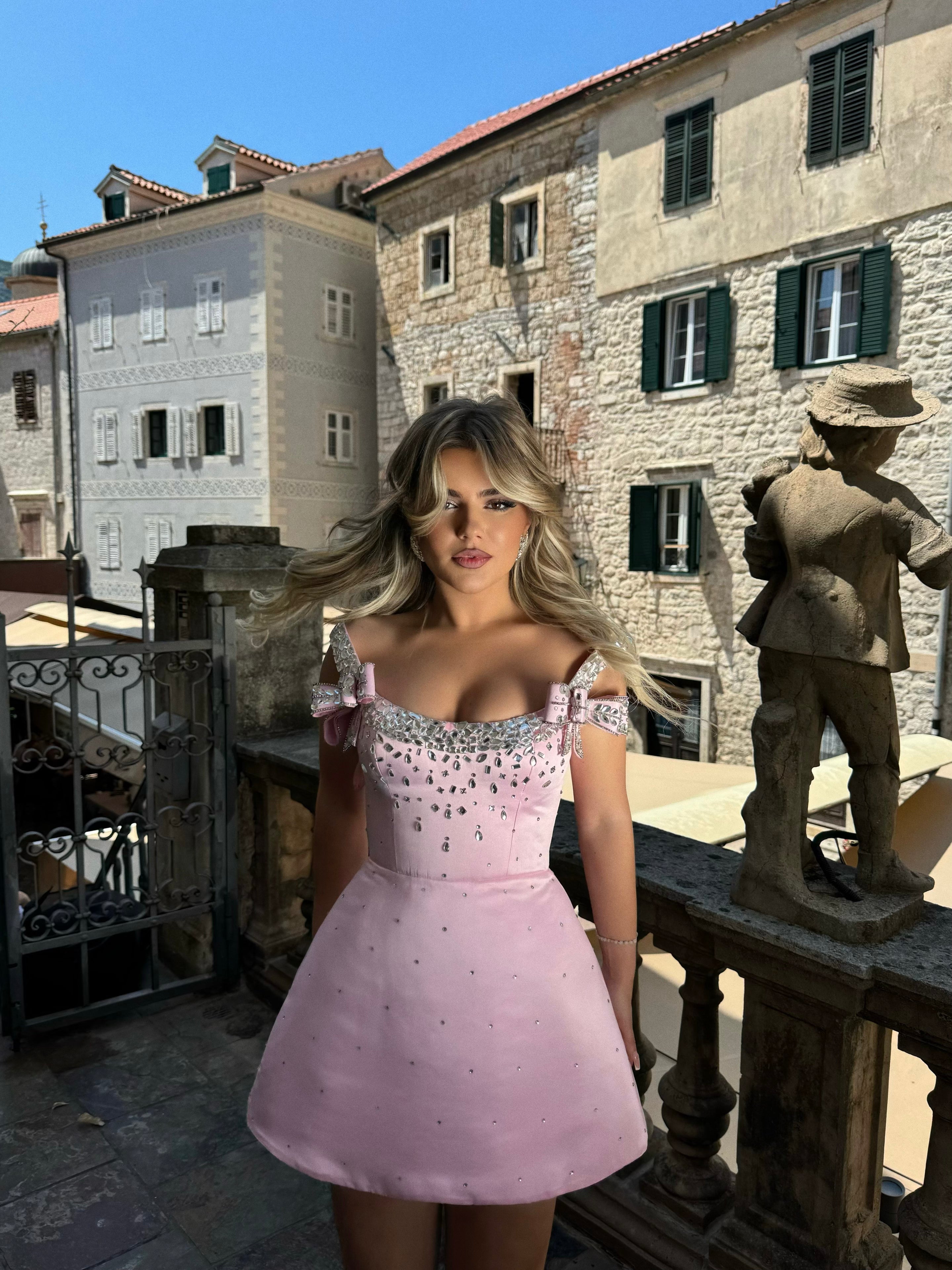 MINI CRYSTAL BOW DRESS