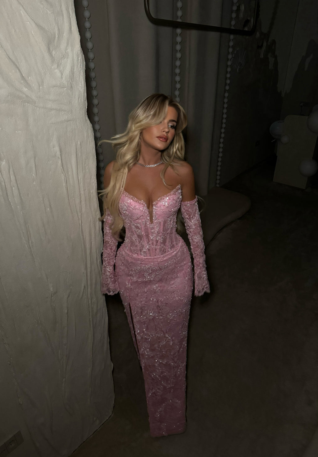 PINK CORSET GOWN