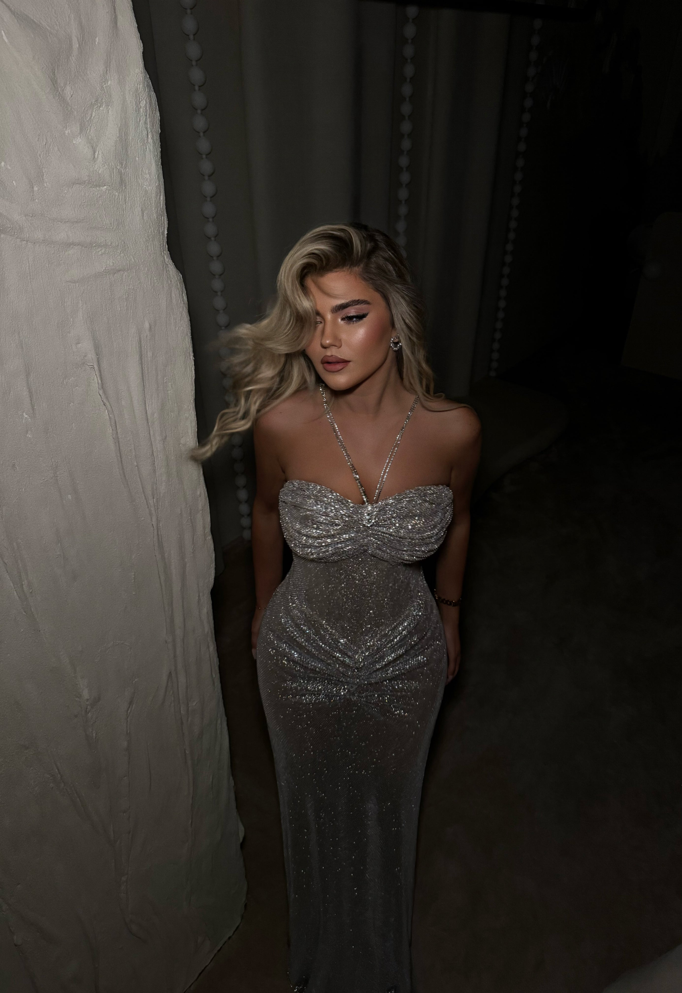 SILVER SHIMMERING GOWN