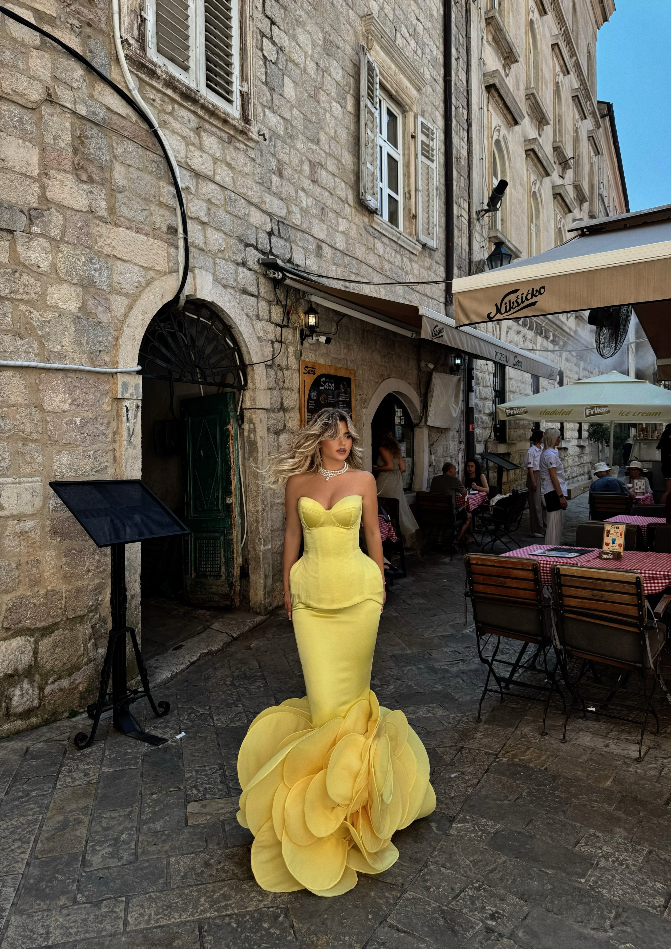 YELLOW PETAL GOWN